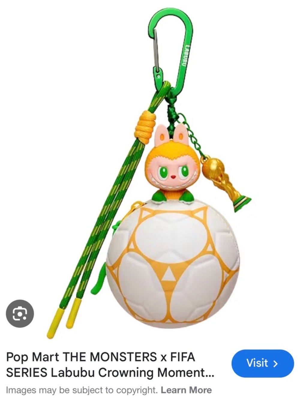 Pop Mart THE MONSTERS x FIFA SERIES Labubu Crowning Moment Secret Edition